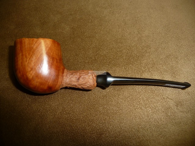 Hand carved tobacco smoking pipe "Stone Age" 